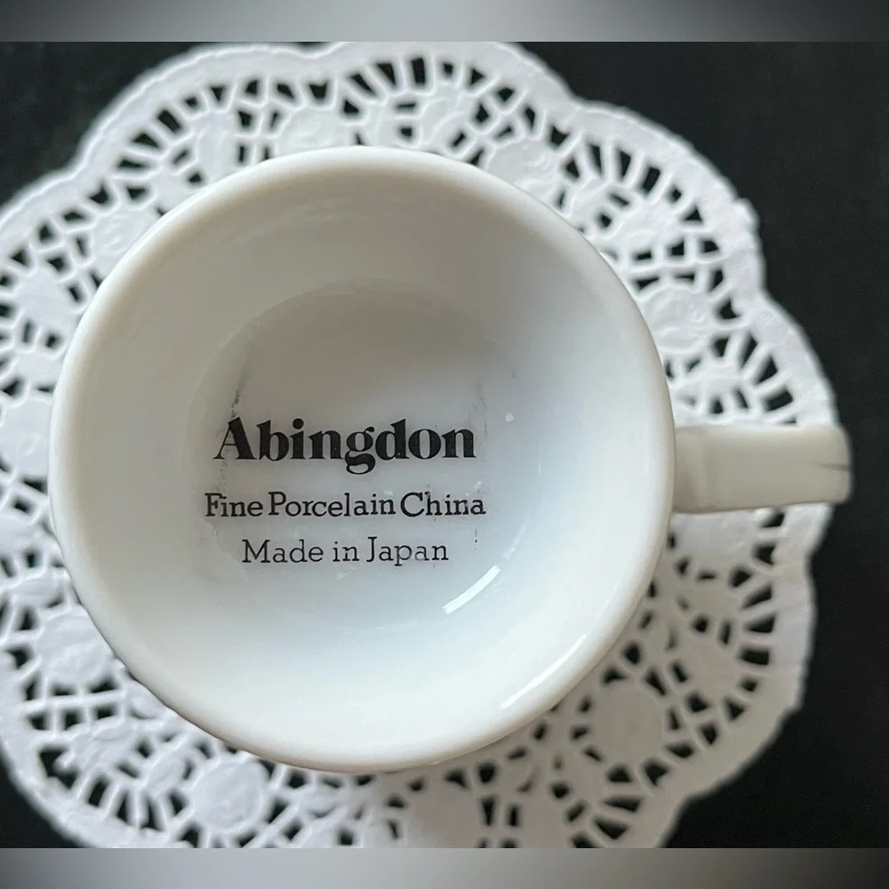ABINGDON 💐Fine Porcelain China Footed Coffee Cup
